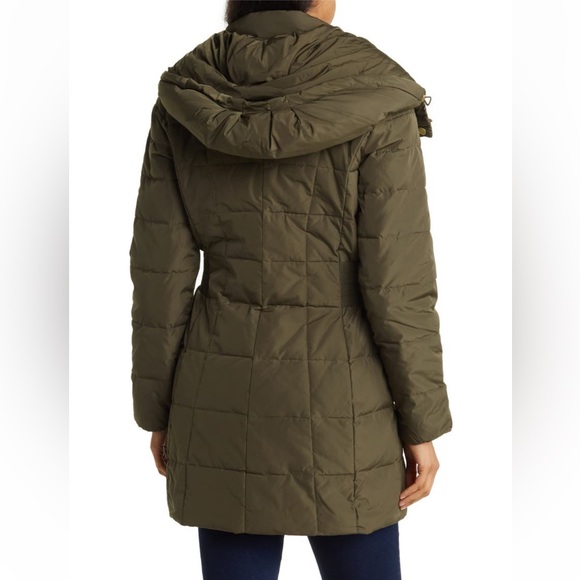 NWT Cole Haan Down Feather Long Puffer Hooded Parka Coat FINAL PRICE - Picture 2 of 3